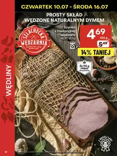Delikatesy Centrum Gazetka od 10.07.2025 | Strona: 20 | Produkty: Szynka, Wędliny