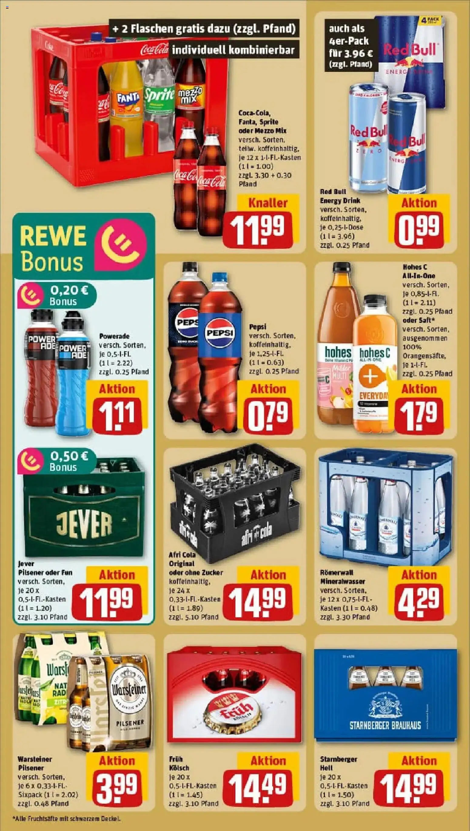 Rewe prospekt Düsseldorf	 – gültig ab 17.11.2025 | Seite: 16 | Produkte: Mezzo mix, Red bull, Energy, Jever