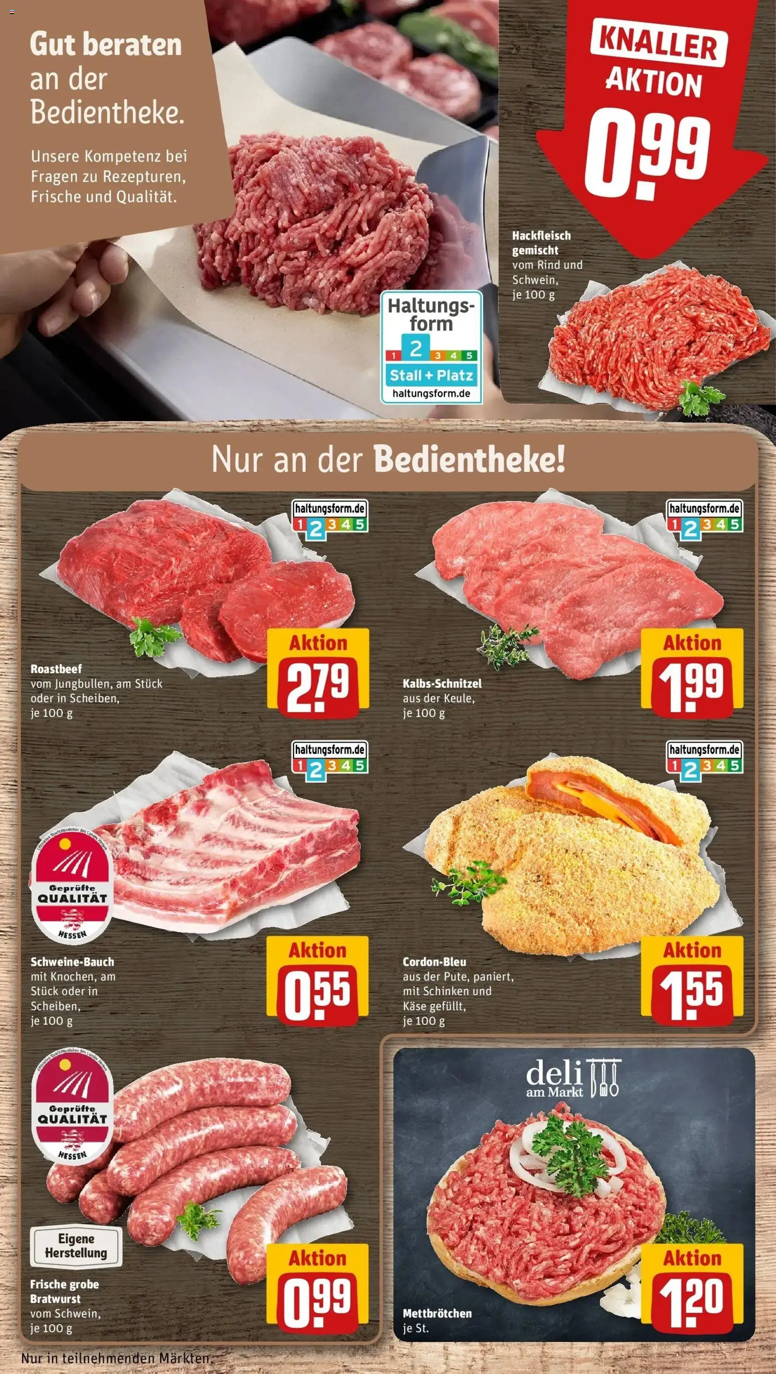 Rewe prospekt Schwalmstadt / Treysa	 – gültig ab 22.02.2026 | Seite: 10 | Produkte: Käse, Schweinebauch, Bratwurst, Roastbeef