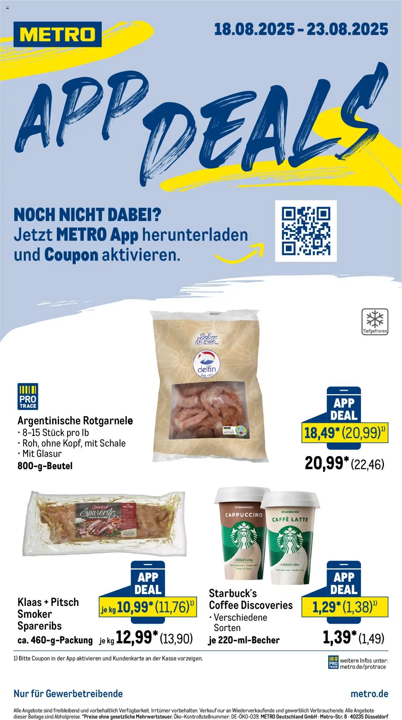 Metro App Deals - gültig ab dem 18.08.2025 | Seite: 1 | Produkte: Starbucks