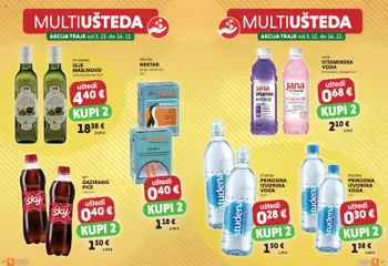 Multiušteda Studenac - Pregled kataloga iz trgovine Studenac, vrijedi od 03.12.2025 | Stranica: 10 | Proizvodi: Ulje, Voda