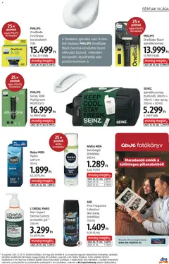 PHILIPS OneBlade FirstShave borotvabetét, borotvabetét 3 db - amely érvényes a következő dátumtól: 27.11.2025 | Oldal: 21