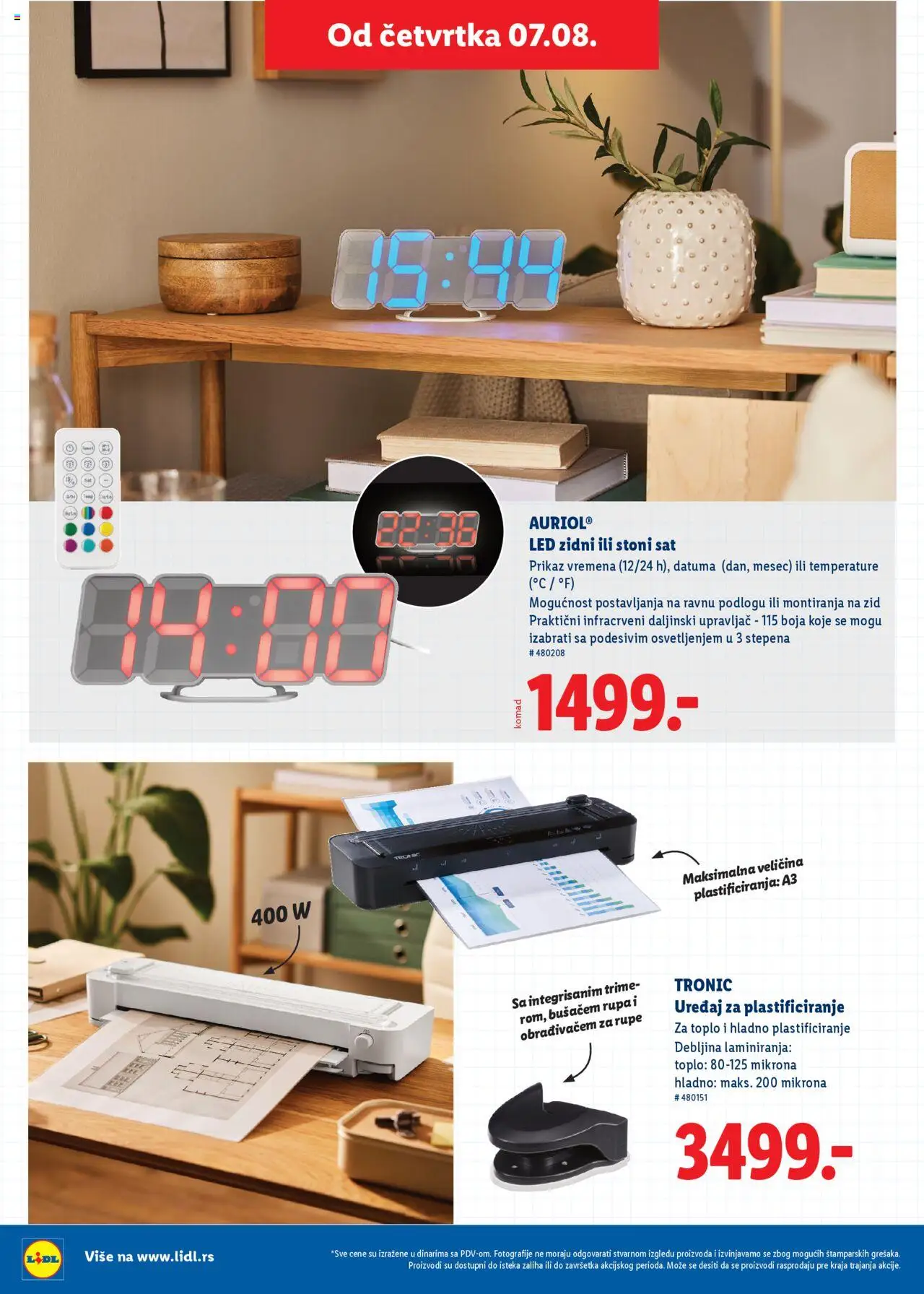 Lidl katalog - važi od 31.07.2025 | Strana: 36 | Proizvode: Laminator