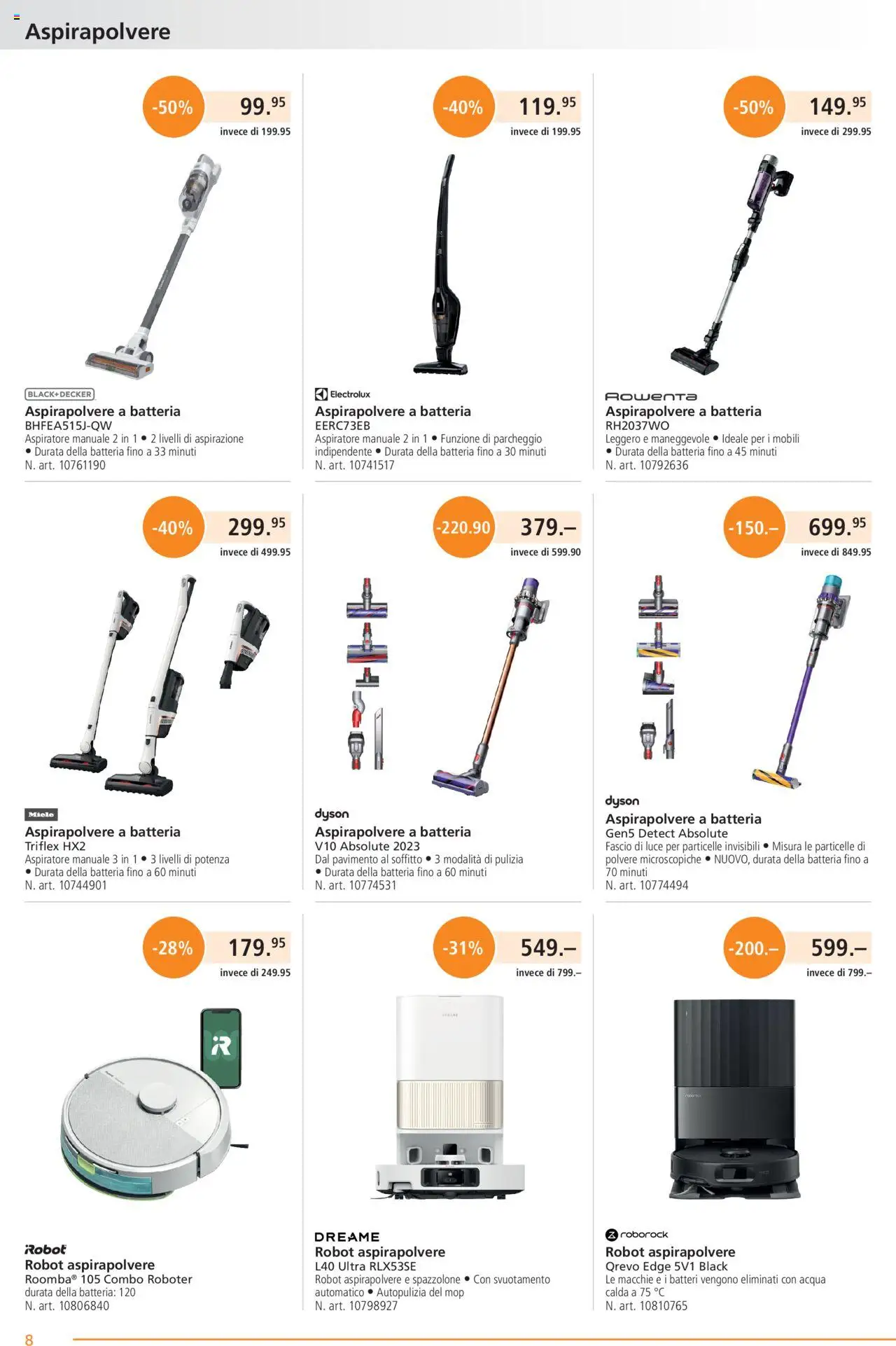Fust Aktionen IT – gültig ab 20.10.2025 | Seite: 8 | Produkte: Roboter, Miele, Dyson