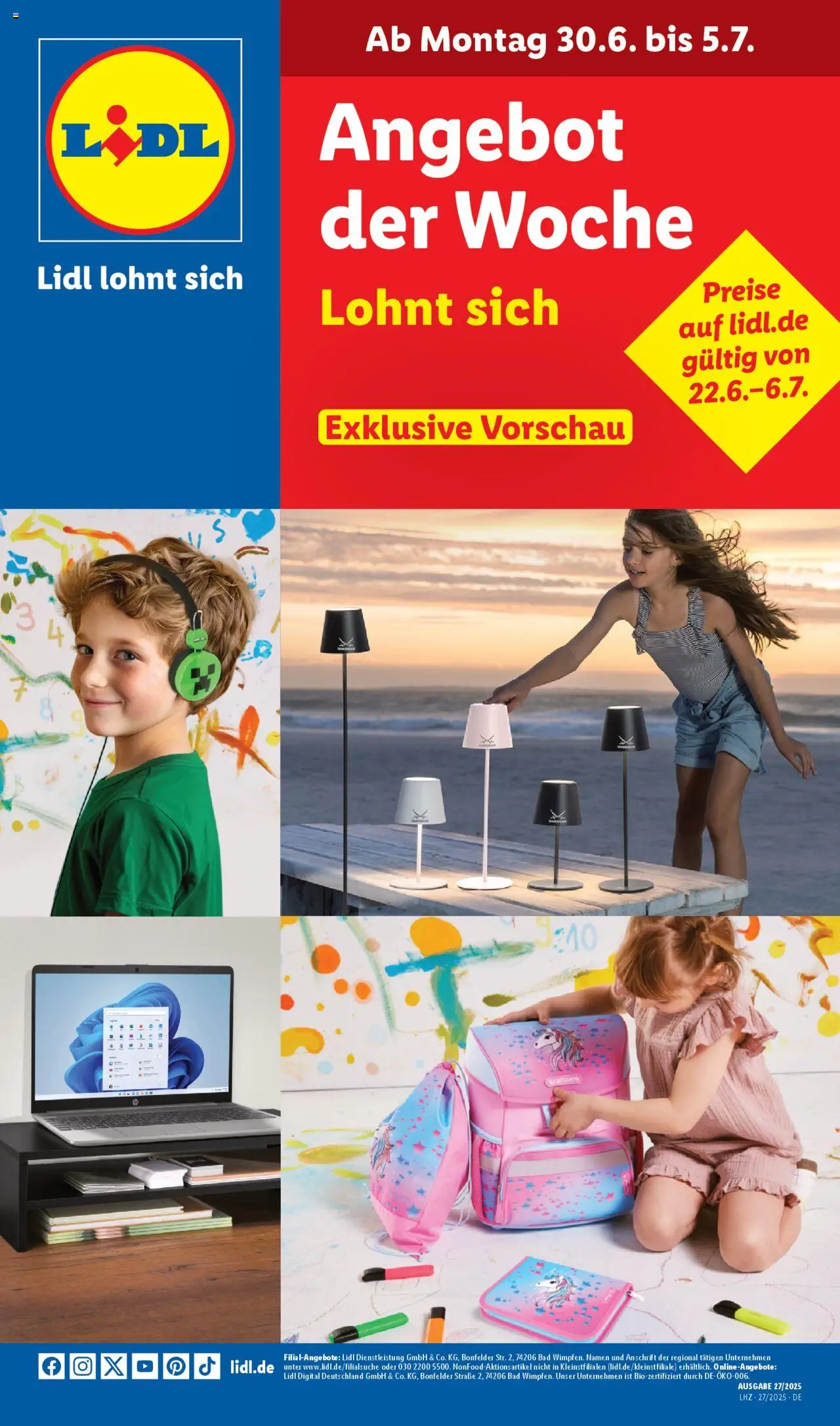 Lidl - Hamburg, Bremen - gültig ab dem 30.06.2025 | Seite: 1 | Produkte: Bad