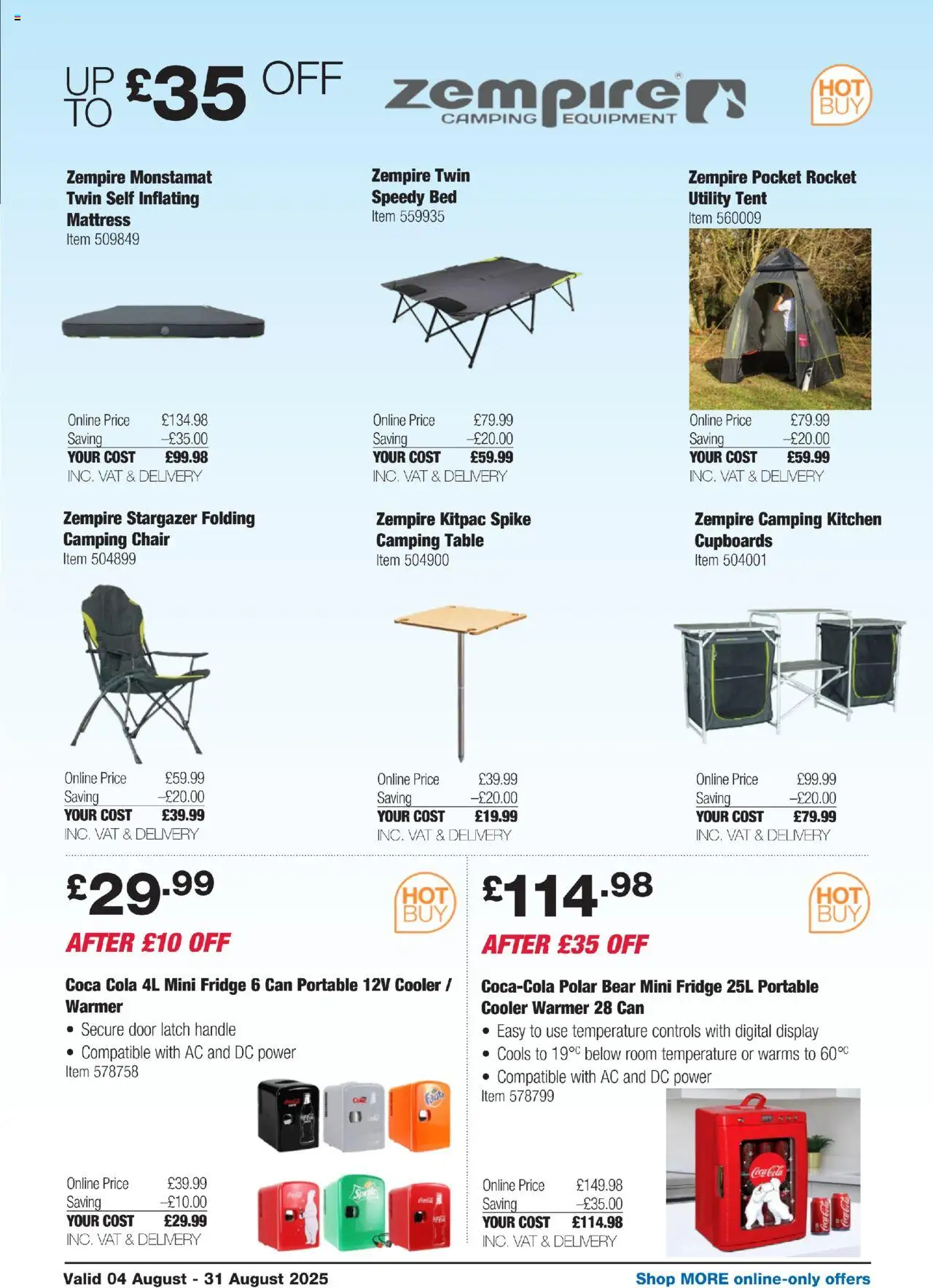  | Page: 32 | Products: Table, Tent, Handle, Bed