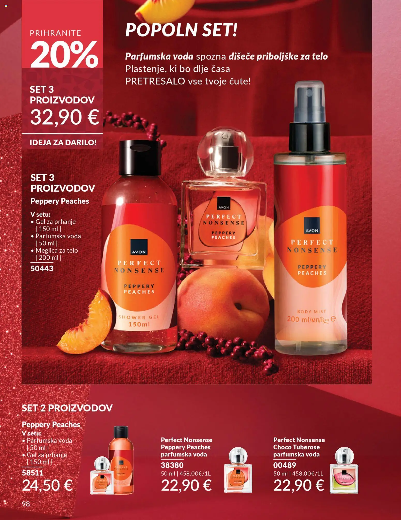 Novi Avon katalog ponudbe – veljaven od 01.10.2025 | Stran: 98 | Izdelki: Gel za prhanje, Voda, Parfumska voda