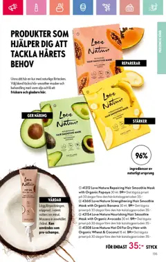 Oriflame reklamblad aktuell från 13.07.2025 | Sida: 135 | Produkter: Avocado, Mask, Olja, Papaya