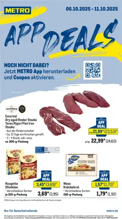 Metro - App Deals ab 06.10.2025 gültig