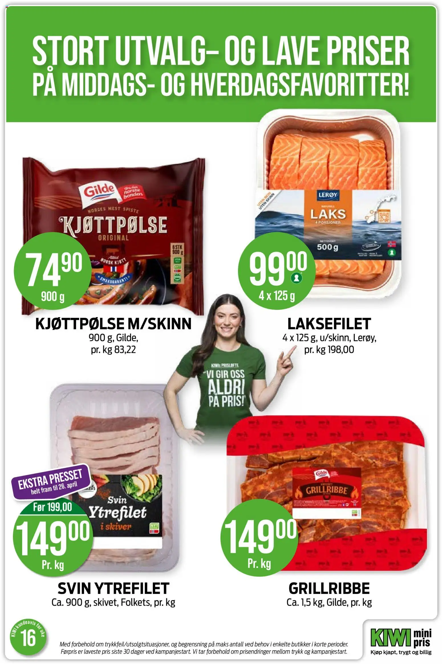 {H1} | Side: 5 | Produkter: Svin, Squash, Kiwi, Lasagneplader