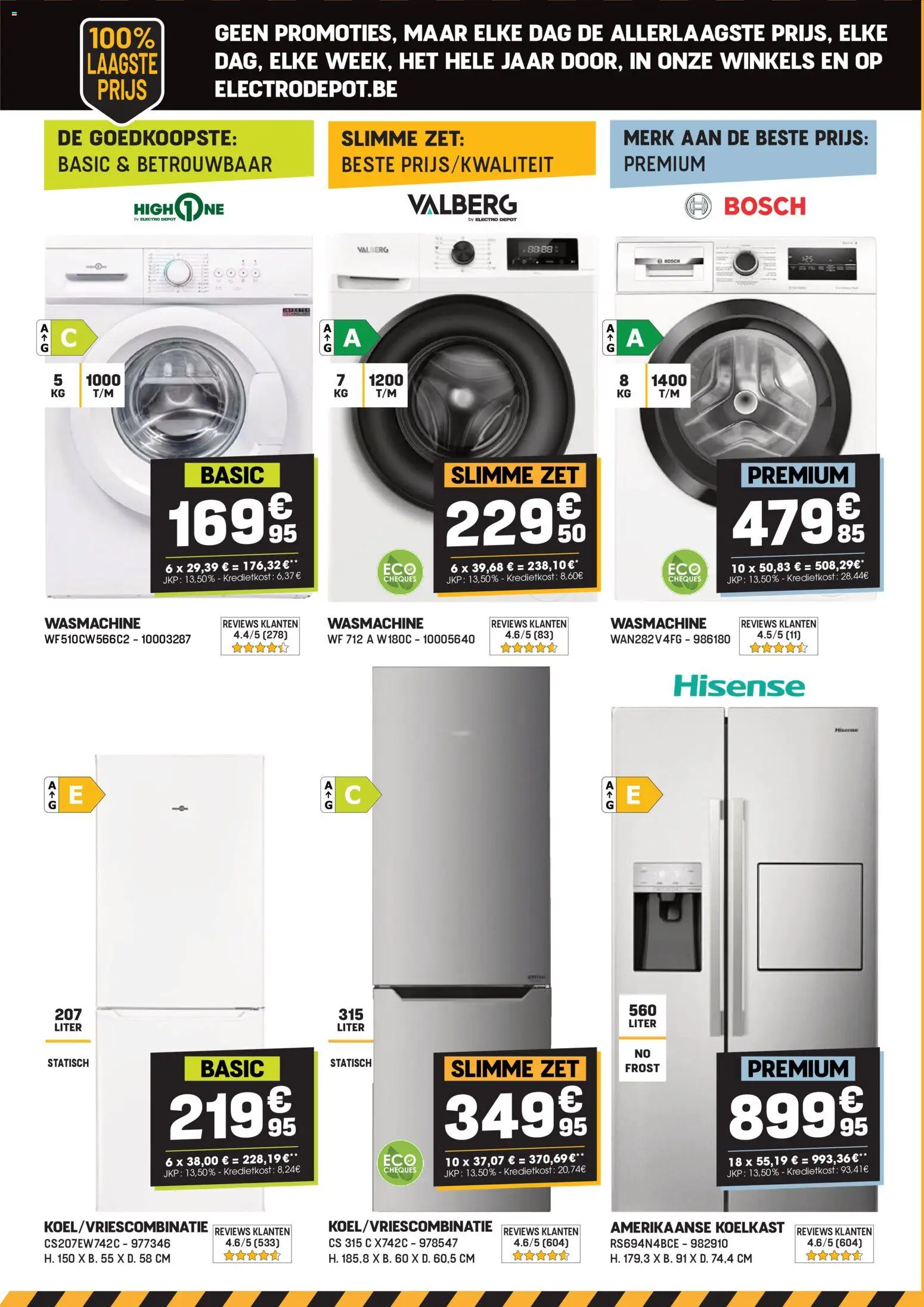 {H1} | Pagina: 4 | Producten: Koelkast, Wasmachine