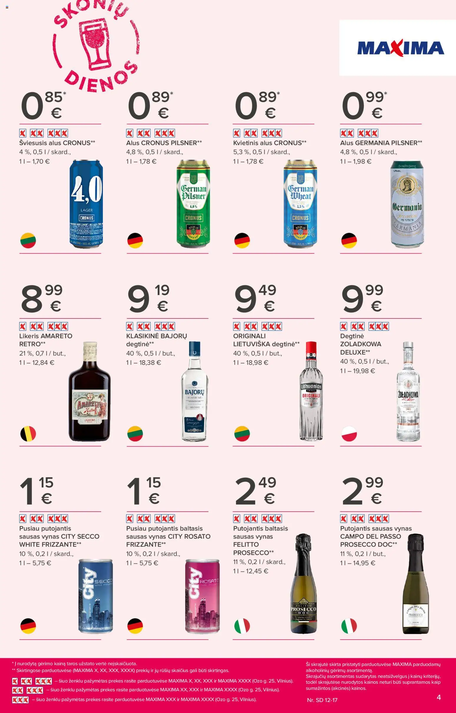 MAXIMA akcijos nuo 11.12.2025 | Puslapis: 4 | Prekių: Degtinė, Vynas, Alus
