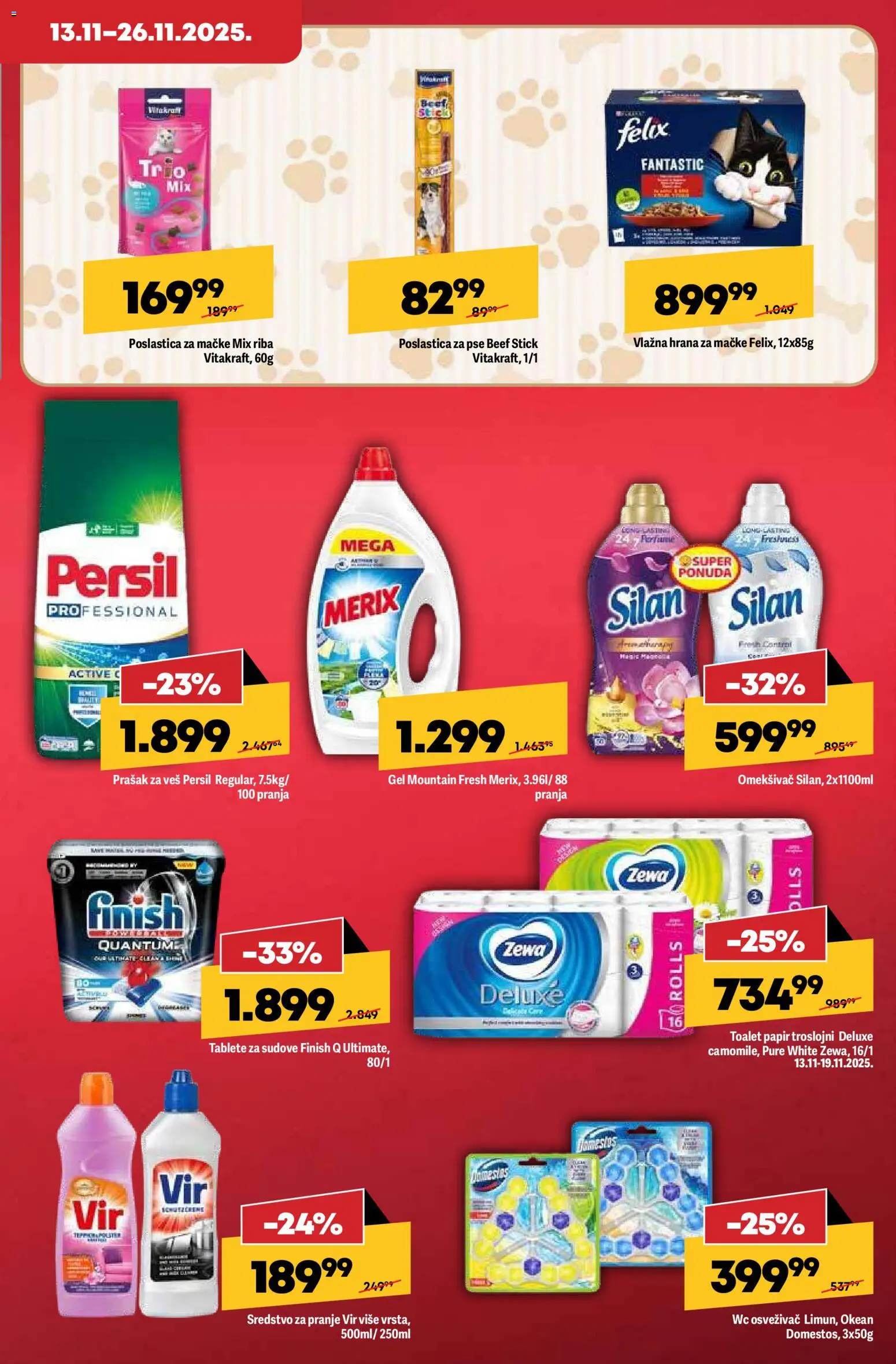 Mega Maxi katalog - važi od 13.11.2025 | Strana: 7 | Proizvode: Wc, Silan, Riba, Persil