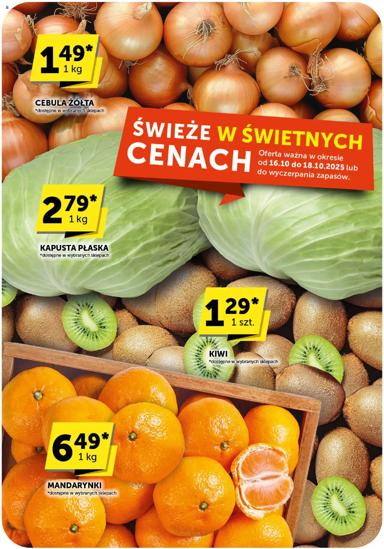 Euro Sklep Gazetka od 16.10.2025 | Strona: 27 | Produkty: Kapusta, Kiwi, Mandarynki