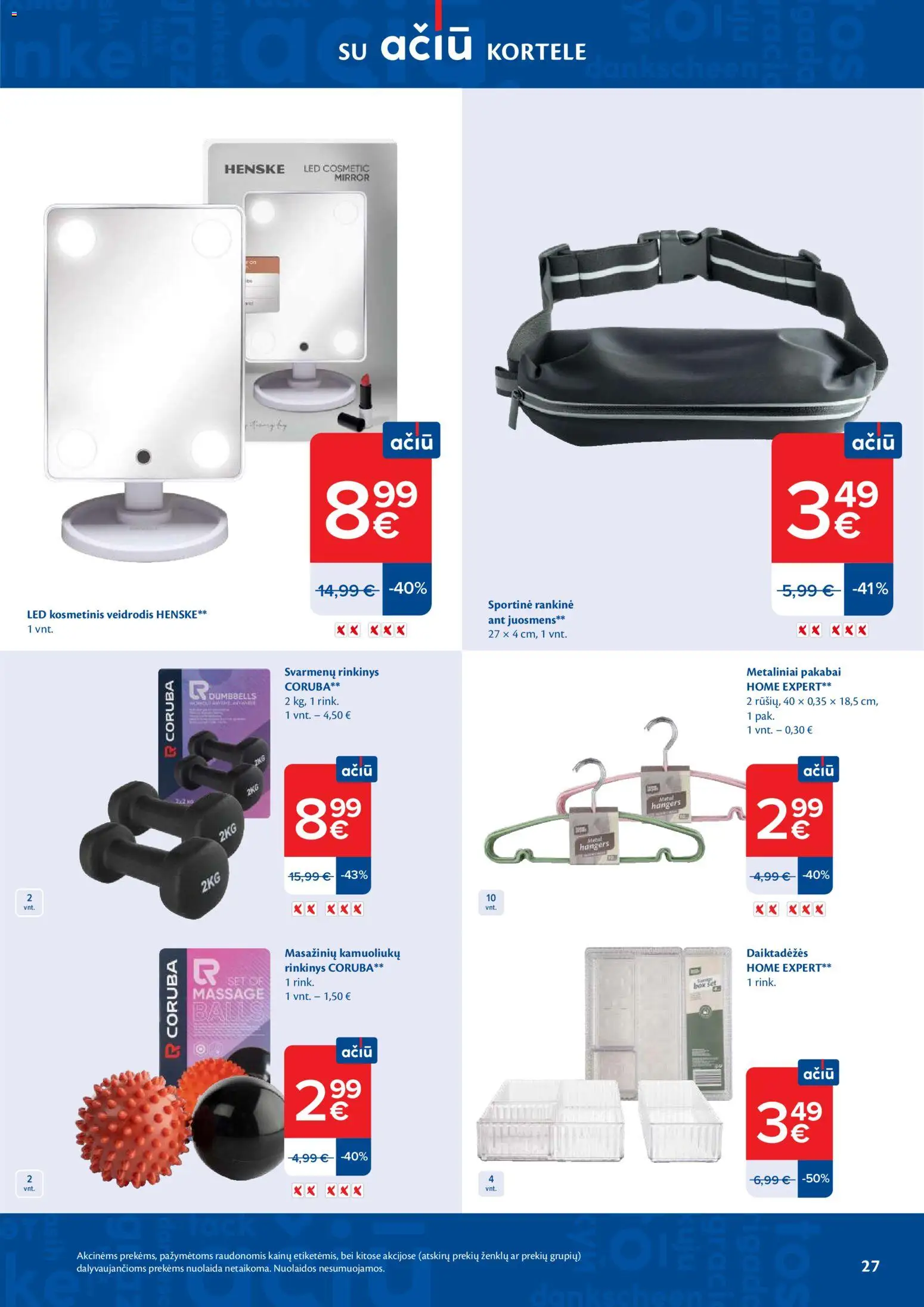 MAXIMA akcijos nuo 10.03.2026 | Puslapis: 27 | Prekių: Veidrodis, Rankinė