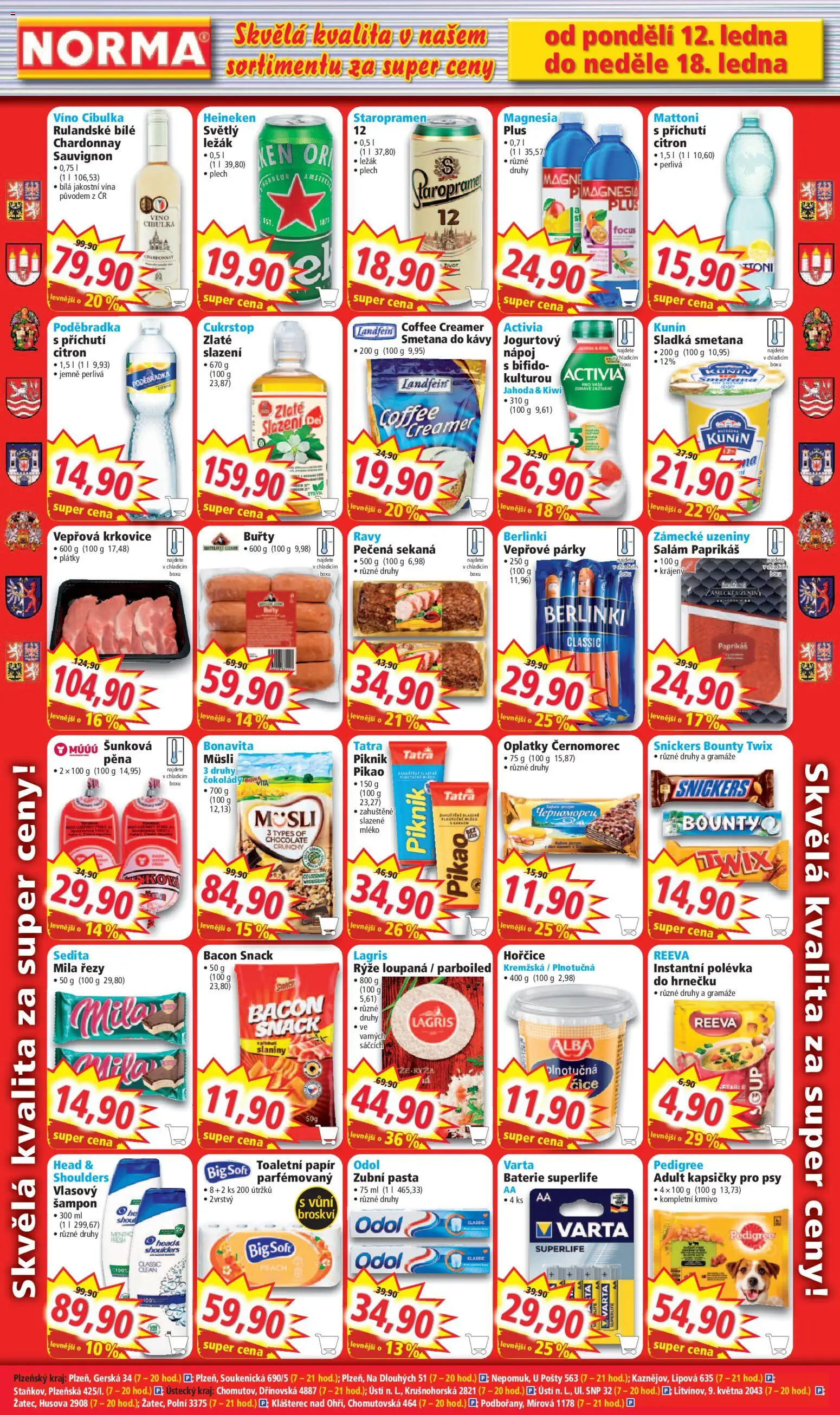 Norma leták od 12.01.2026 | Strana: 6 | Produkty: Víno, Smetana, Kiwi, Citron