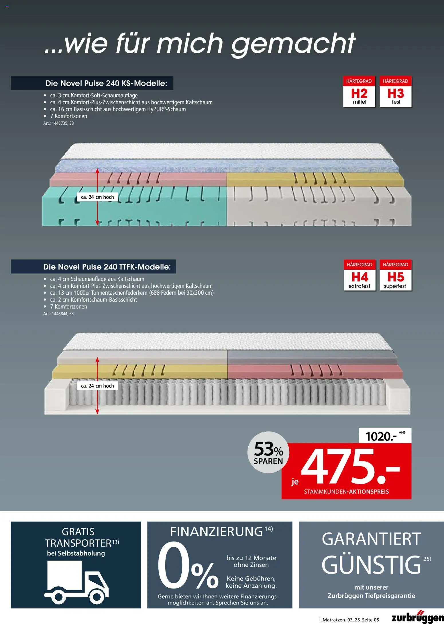 Zurbrüggen Matratzen-Spezial – gültig ab 15.11.2025 | Seite: 5