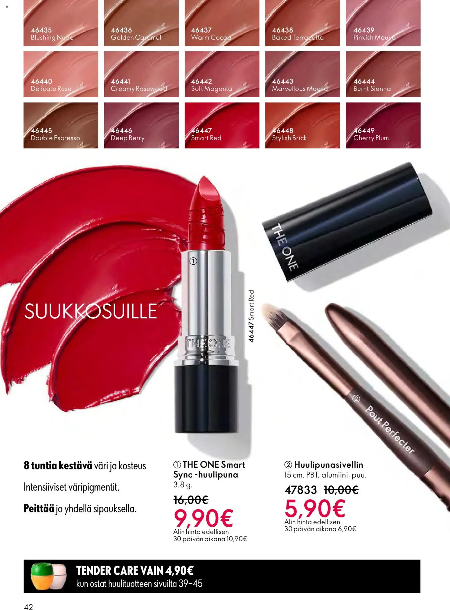Oriflame - Esite 03 – voimassa 18.02.2026 alkaen | Sivu: 42 | Tuotteet: Huulipuna