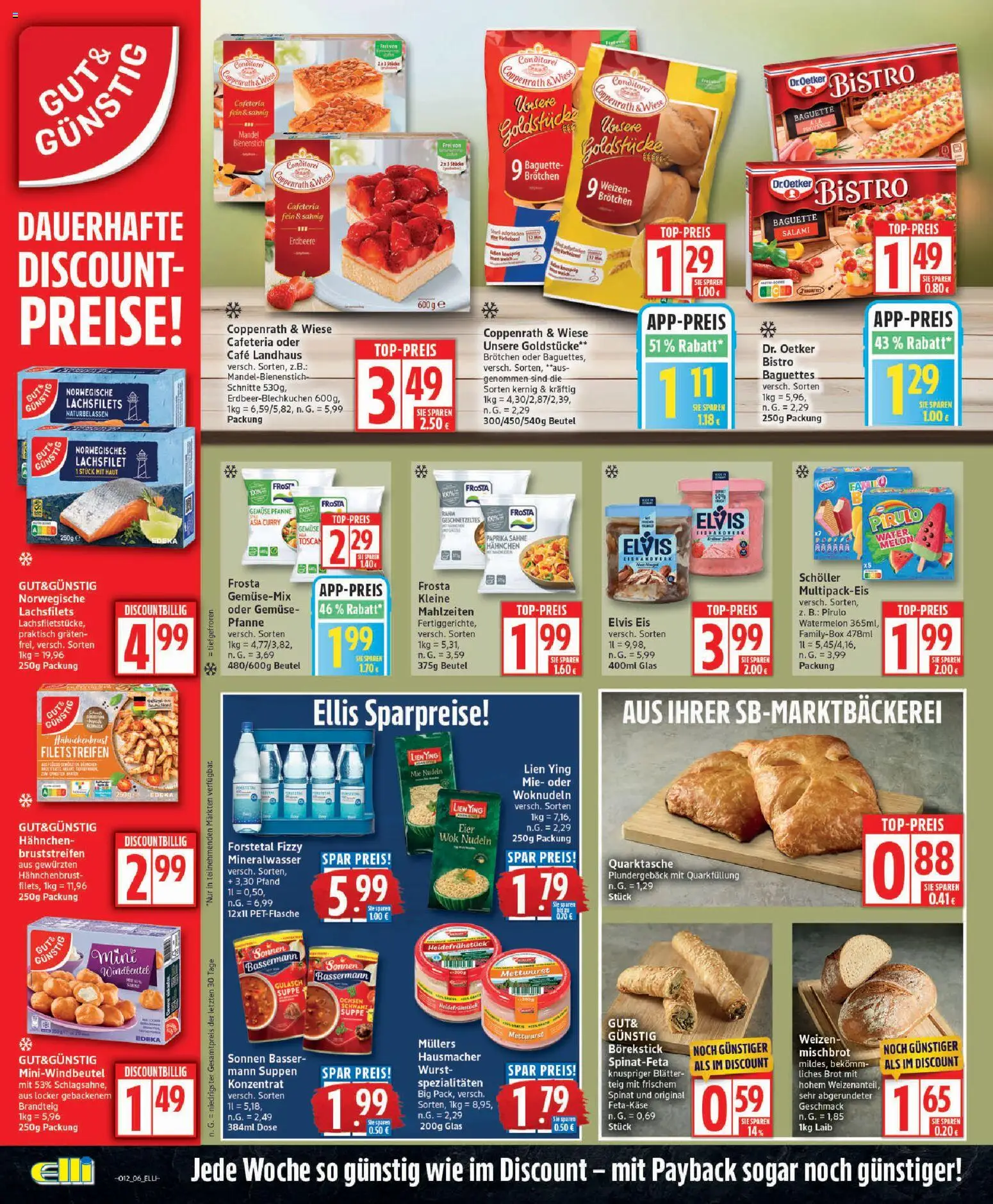 Elli Markt Prospekt Schloß Holte – gültig ab 16.03.2026 | Seite: 6 | Produkte: Hahnchen, Mineralwasser, Gemüse, Wok