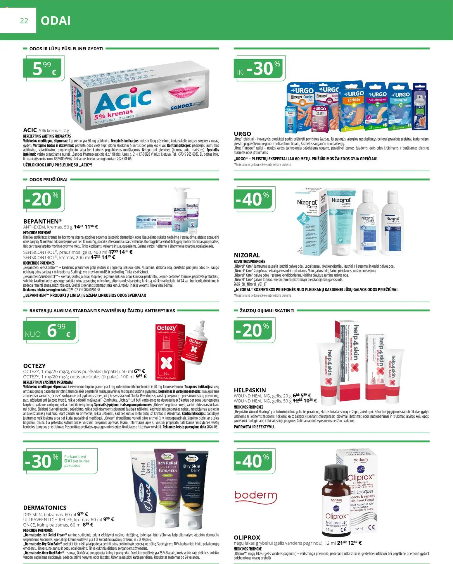 Norfa vaistinė akcijos nuo 01.04.2026 | Puslapis: 22