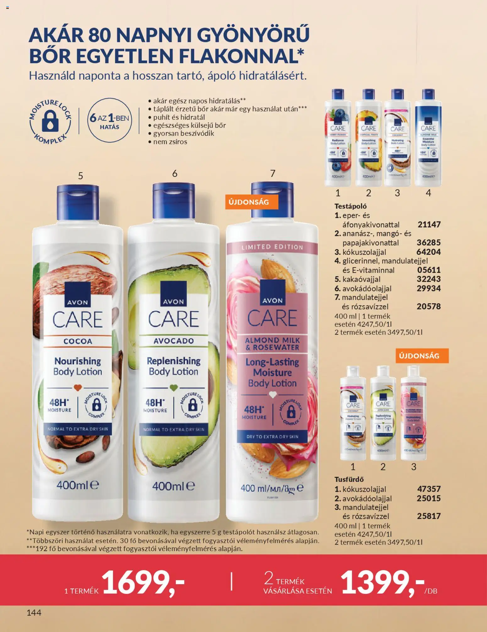Avon akciós ujság - amely érvényes a következő dátumtól: 01.03.2026 | Oldal: 162 | Termékek: Body, Testápoló, Eper, Mangó