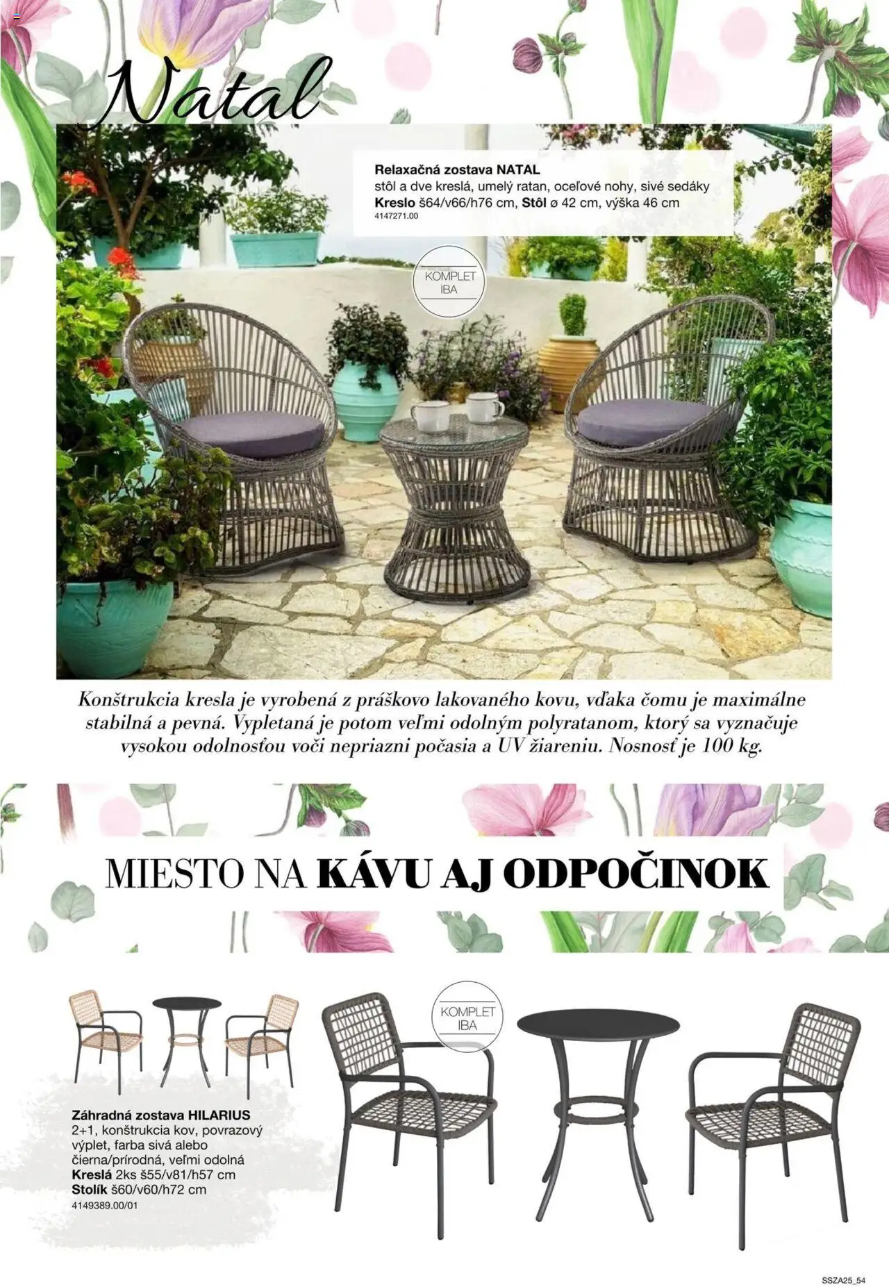 Nové Sconto nábytok akcie – leták je platný od 21.02.2025 | Strana: 54 | Produkty: Kreslá, Stôl, Stolík