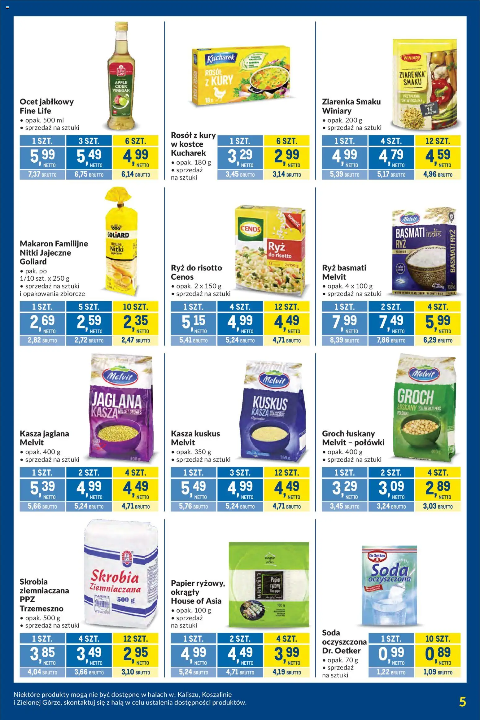 Makro Gazetka - Kupujesz więcej płacisz mniej od 27.12.2025 | Strona: 5 | Produkty: Kasza, Kasza kuskus, Ryż do risotto, Ryż basmati