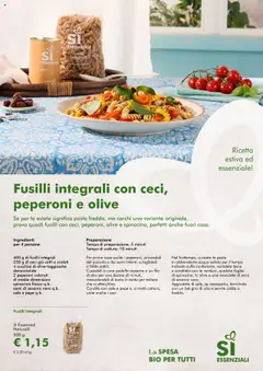 Volantino Natura Sì del 30.07.2025 | Pagina: 6 | Prodotti: Acqua, Sale, Olio, Fusilli