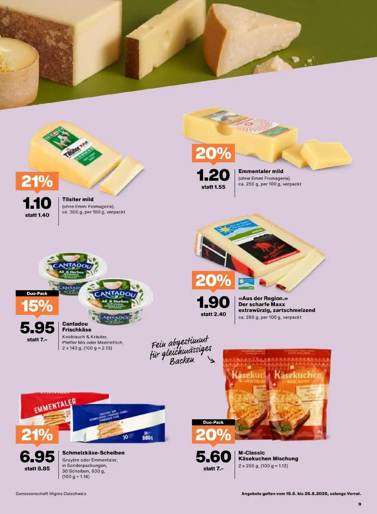 Migros Aktionen ab 19.08.2025 | Seite: 9 | Produkte: Temizlik kovası, Knoblauch, Pfeffer