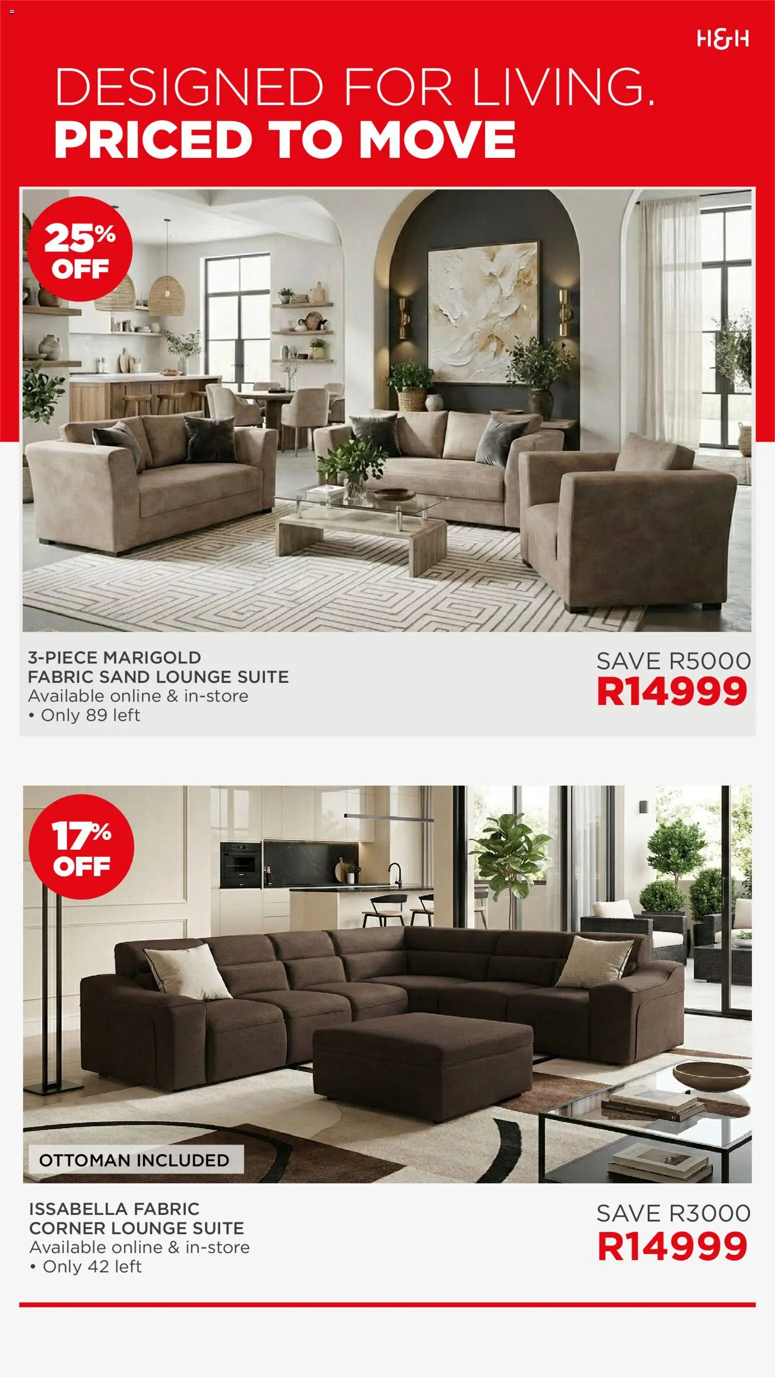 New House and Home catalogue – valid from 20.04.2026 | Page: 2 | Products: Lounge suite, Ottoman