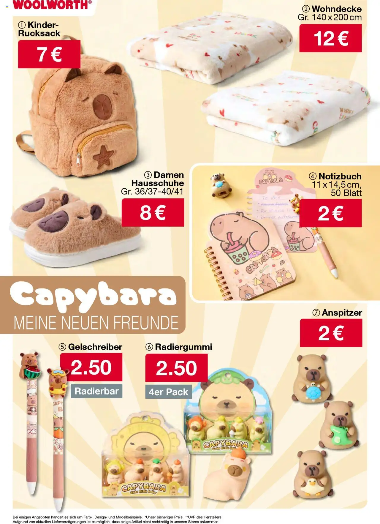 Woolworth  Flugblatt gültig ab 02.10.2025 | Seite: 37 | Produkte: Hausschuhe, Rucksack, Notizbuch