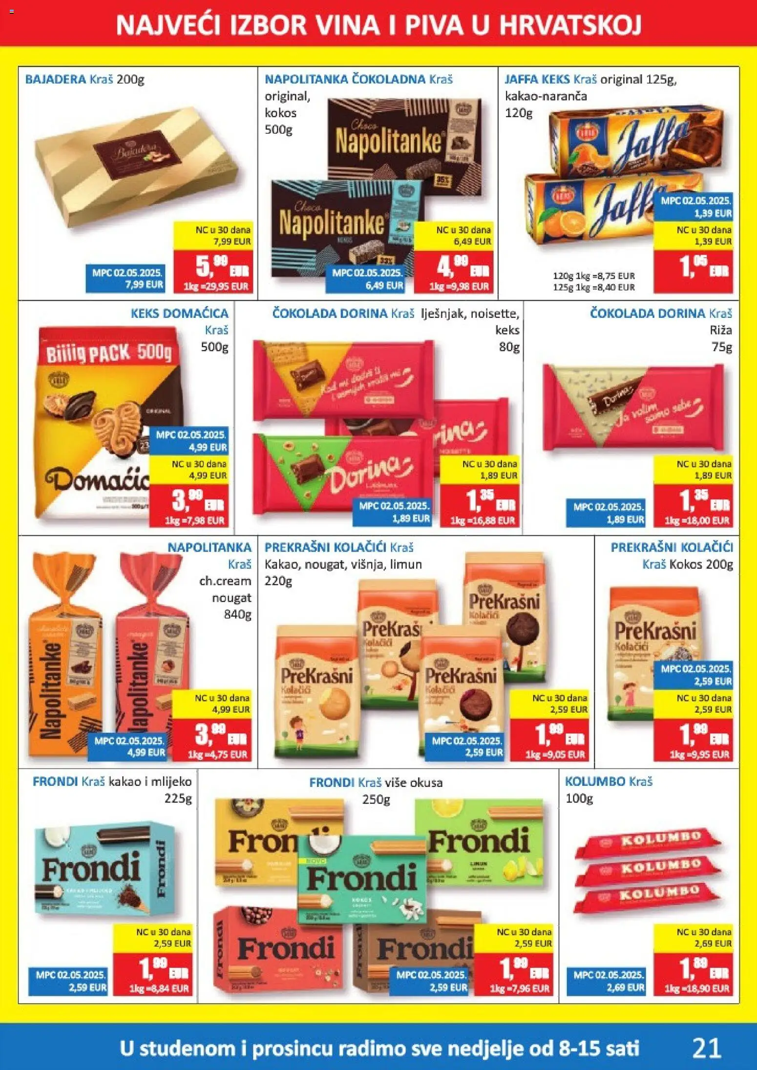 Vrutak katalog | vrijedi od 10.11.2025 | Stranica: 21 | Proizvodi: Mlijeko, Keks, Napolitanke, Kakao