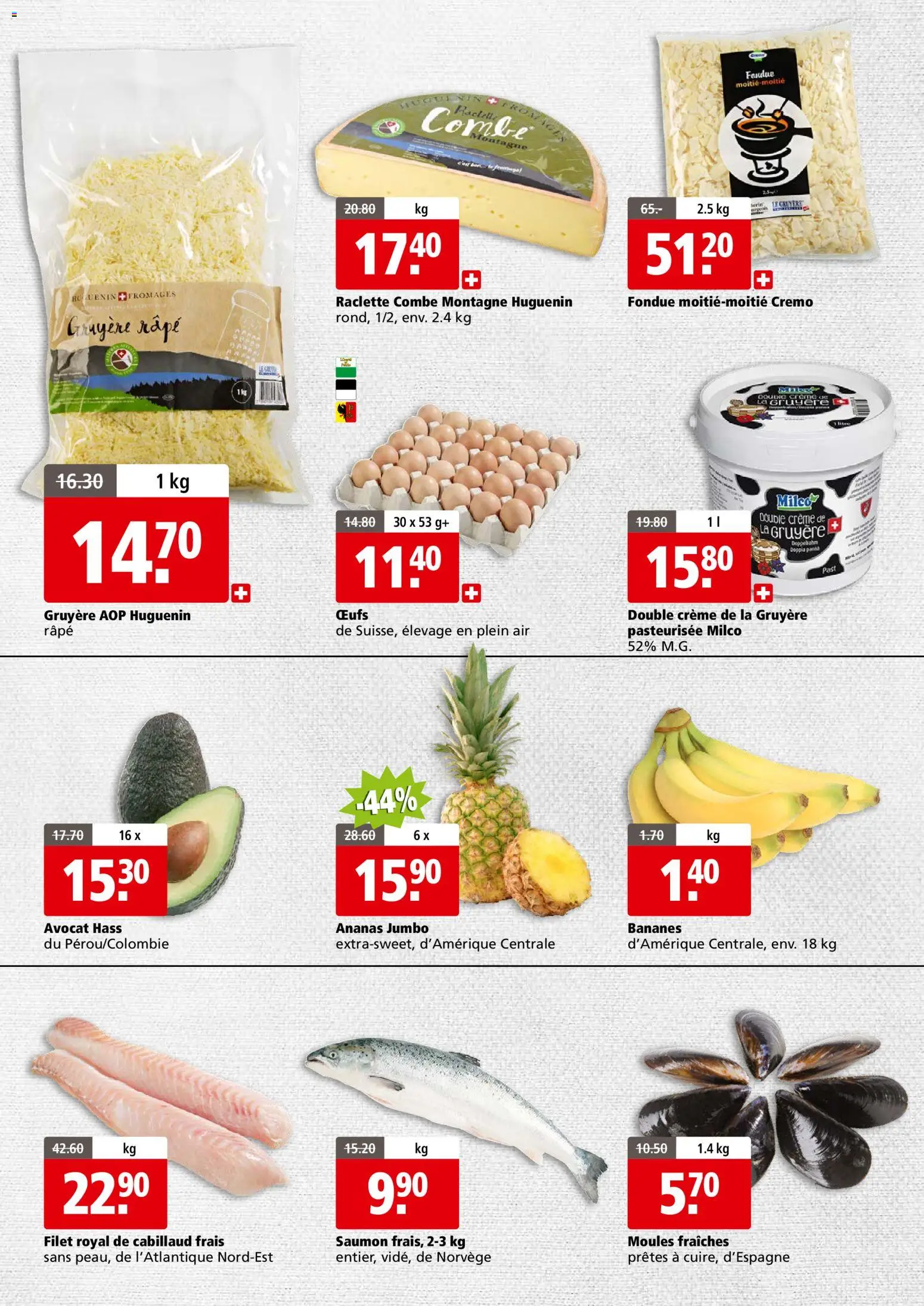 Aligro Aktionen Businesskunden - Chavannes, Matran, Genève, Sion – gültig ab 10.11.2025 | Seite: 2 | Produkte: Ananas, Raclette, Fondue, Creme