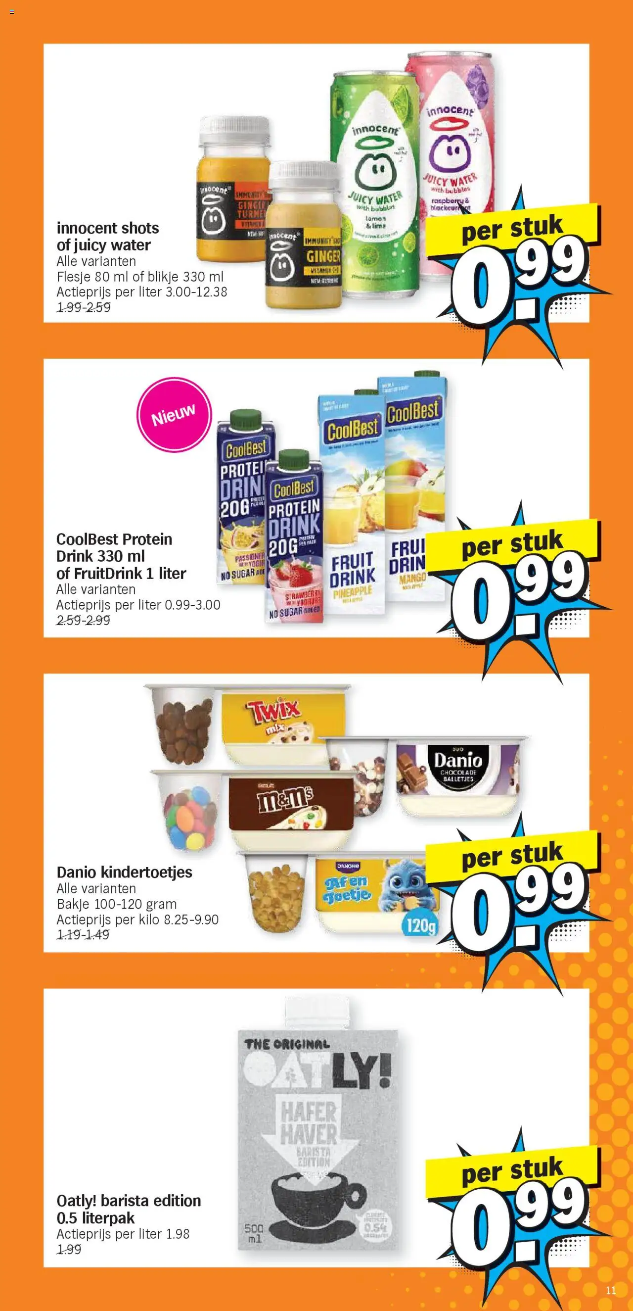 | Pagina: 11 | Producten: Twix, Rooibos tea, Fruit, Chocolade