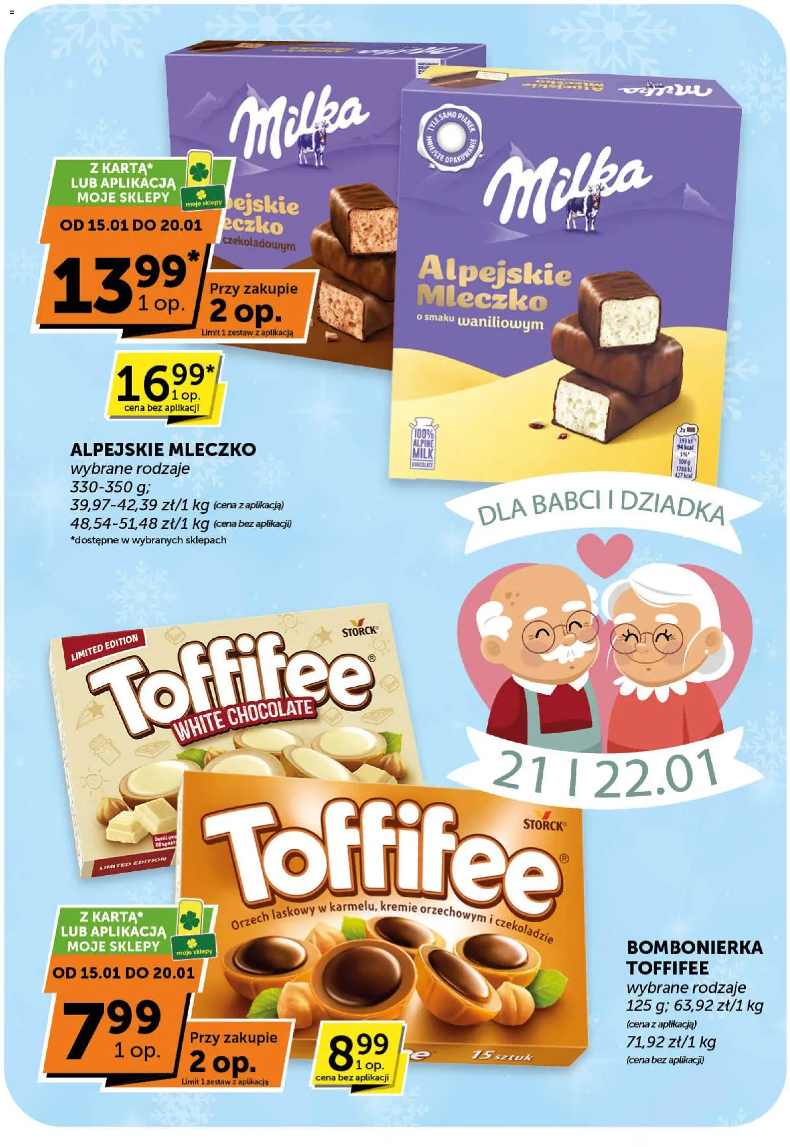 Groszek Gazetka od 08.01.2026 | Strona: 3 | Produkty: Bombonierka, Toffifee, Milka