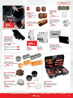 Náhled letáku Uni Hobby leták od 02.04.2026 | Strana: 31 | Produkty: Kabel, Krabice, Nářadí, Elektro