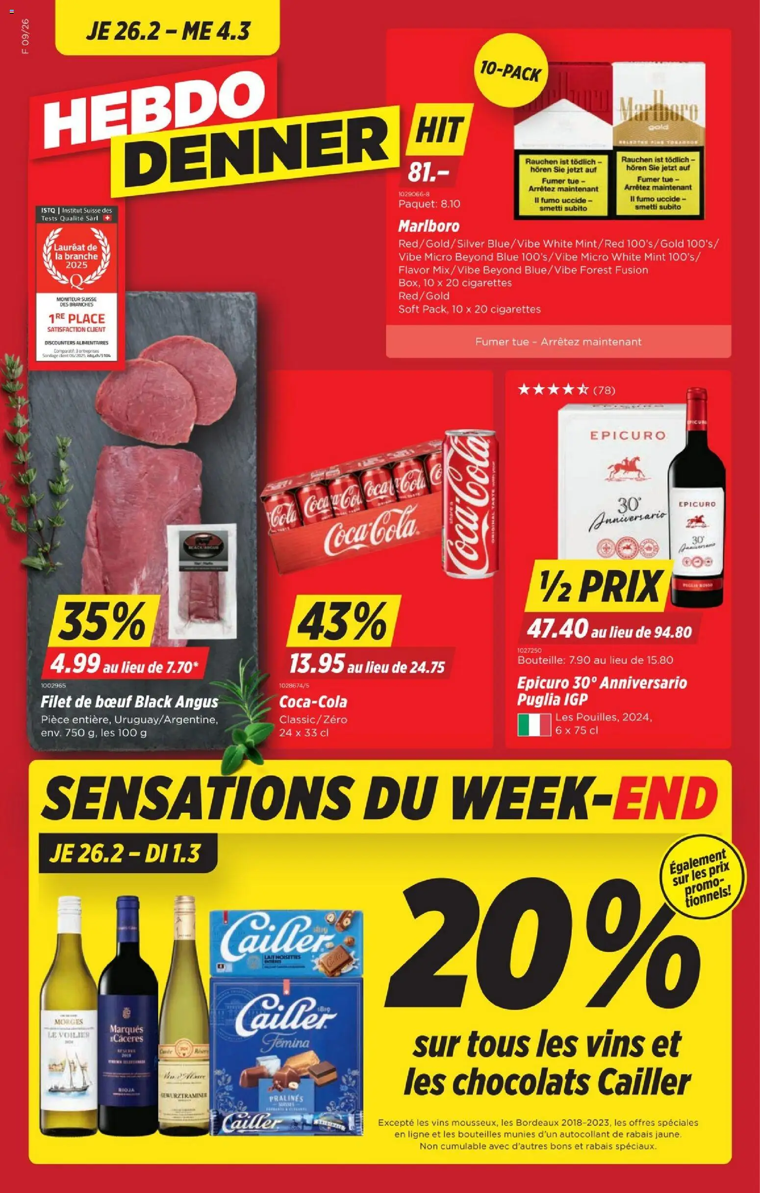 Denner Aktionen FR – gültig ab 26.02.2026 | Seite: 1 | Produkte: Coca Cola