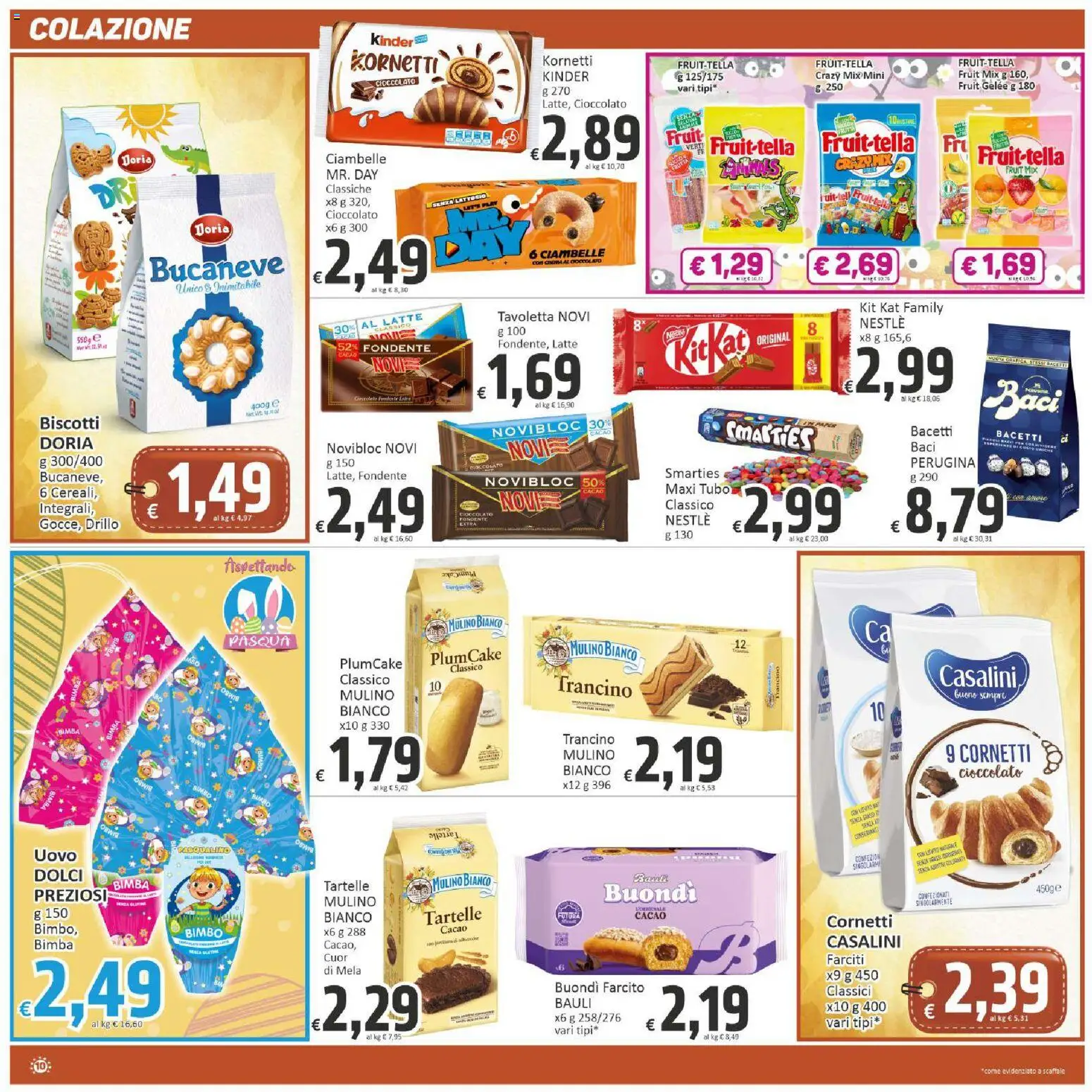 Volantino Paghi Poco del 03.03.2026 | Pagina: 10 | Prodotti: Ciambelle, Scaffale, Plumcake, Cacao