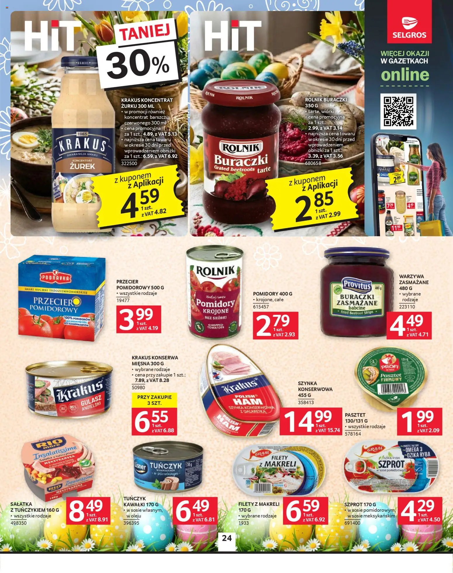 Selgros cash&carry gazetka od 26.03.2026 | Strona: 24 | Produkty: Zurek, Pomidory, Gulasz, Sałatka