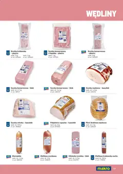 Pogląd oferty "Makro gazetka - Produktów marek własnych dla profesjonalnej Gastronomii" - ważna od 01.03.2026 | Strona: 19 | Produkty: Kiełbasa, Mortadela, Kiełbasa krakowska, Wędliny