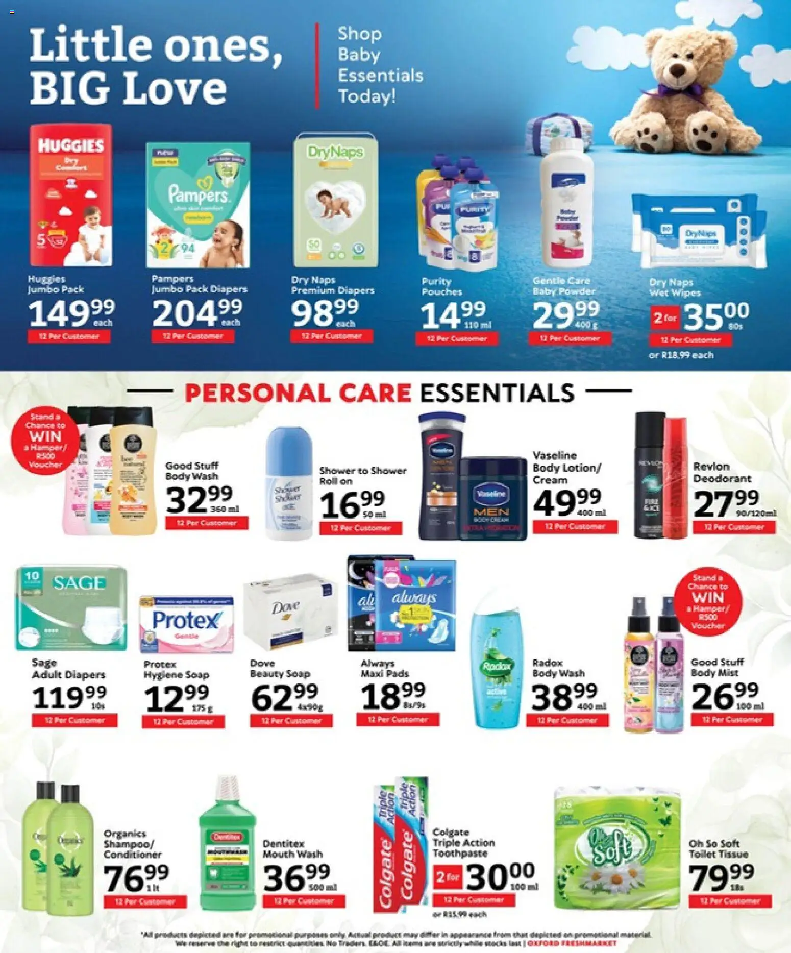 New Oxford Freshmarket catalogue – valid from 29.04.2026 | Page: 14 | Products: Cream, Deodorant, Body wash, Mouth wash