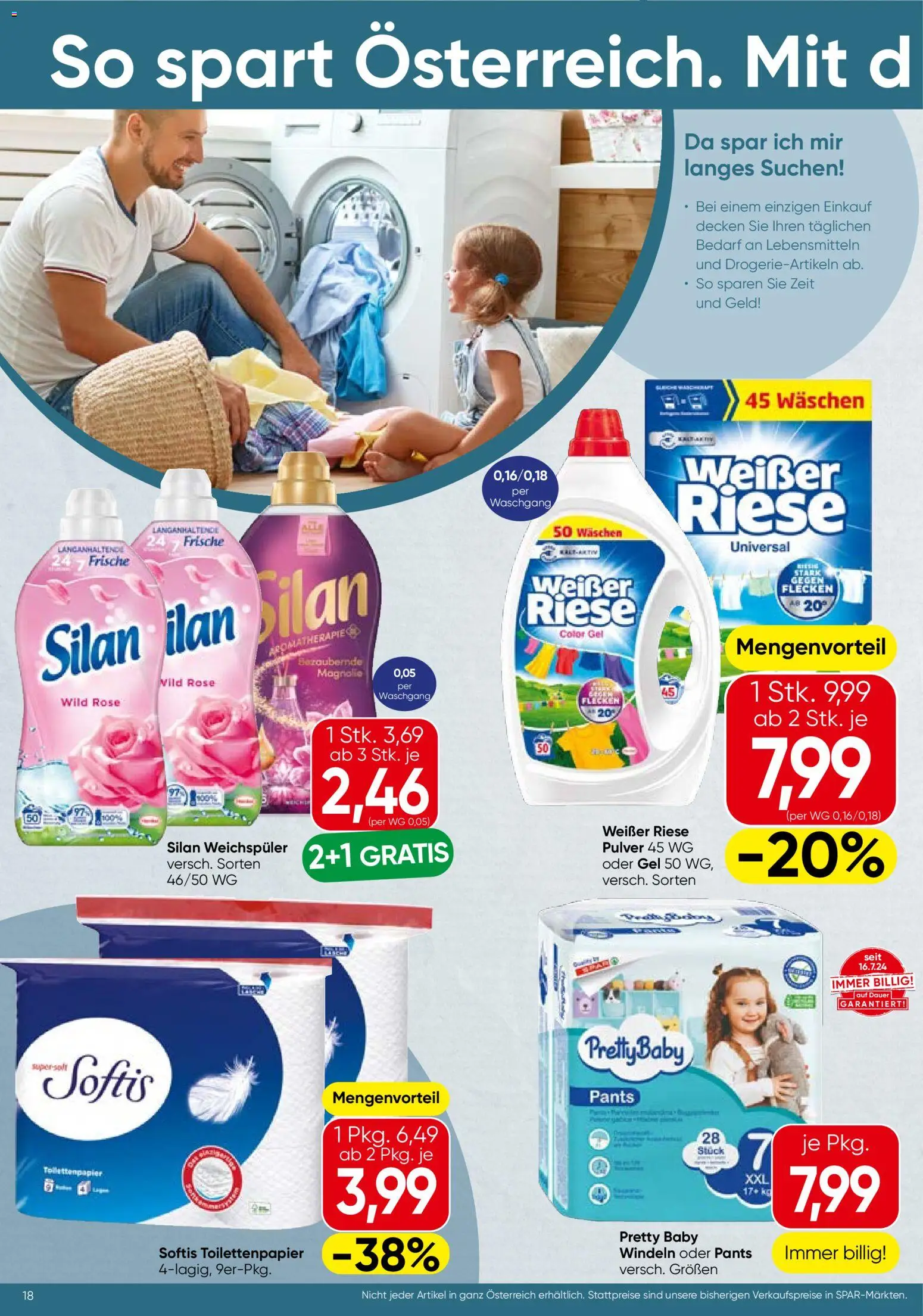 Spar Flugblatt - Tirol gültig ab 26.02.2026 | Seite: 18 | Produkte: Weichspüler