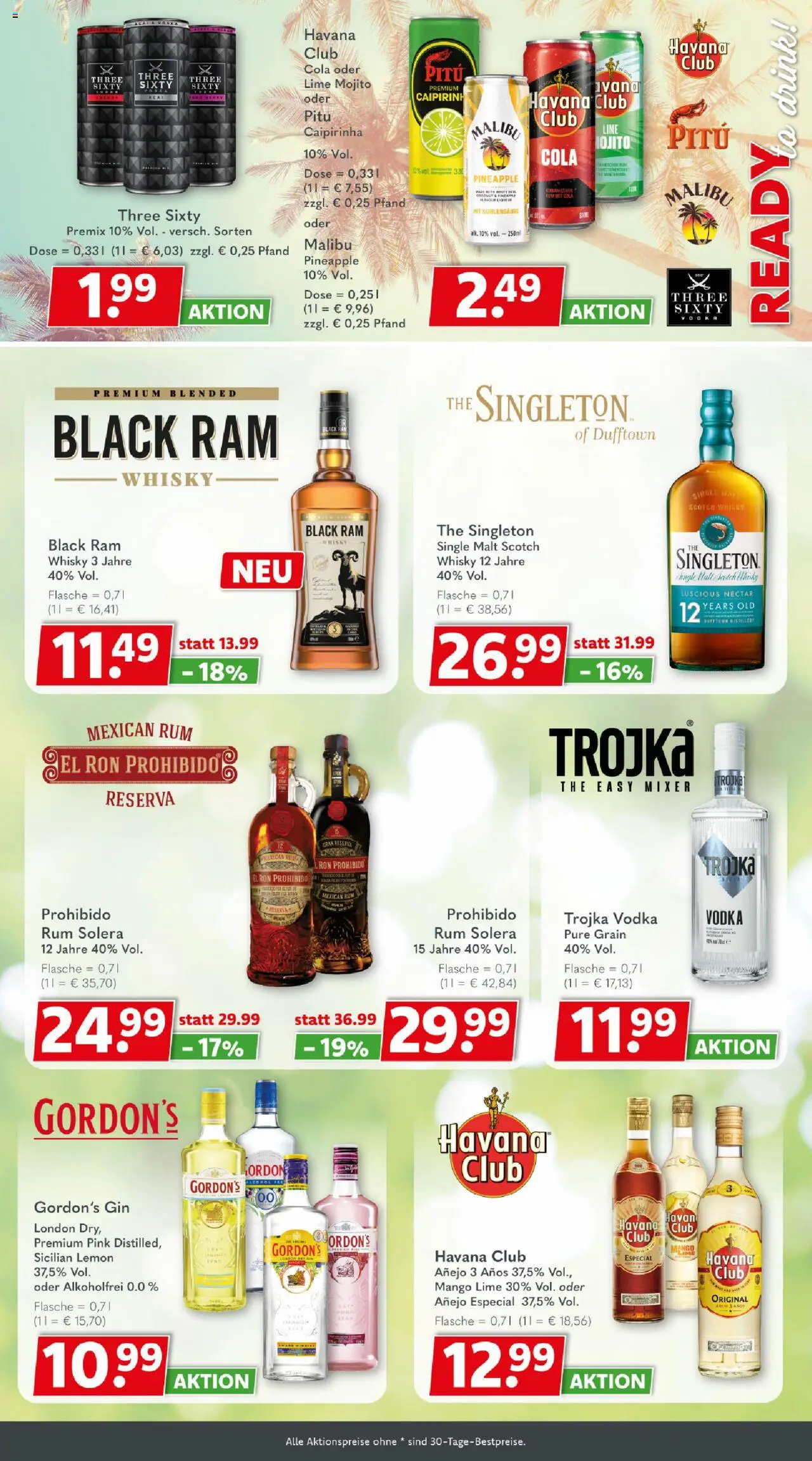 Getränkeland Prospekt 	 - gültig ab dem 18.08.2025 | Seite: 9 | Produkte: Whisky, Rum, Mango, Gin