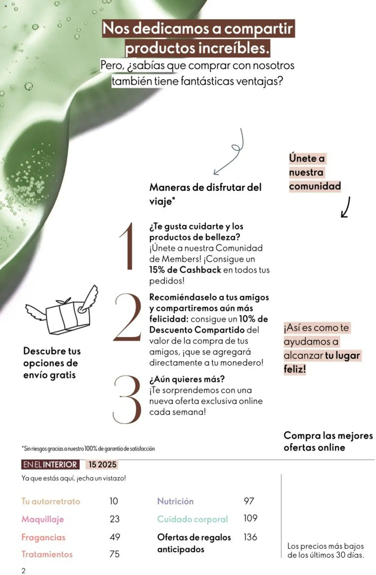 Oriflame - Catálogo Campaña 15 │ válido desde el 29.10.2025 | Página: 2 | Productos: Maquillaje, Té