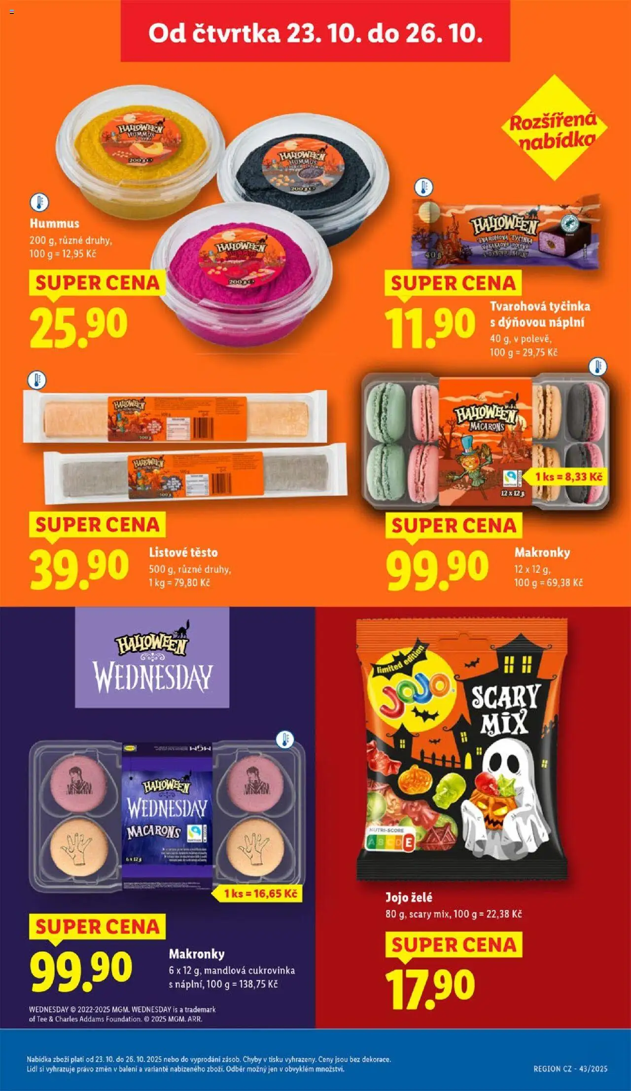 Lidl leták od 23.10.2025 | Strana: 27 | Produkty: Jojo, Hummus, Listové těsto, Makronky