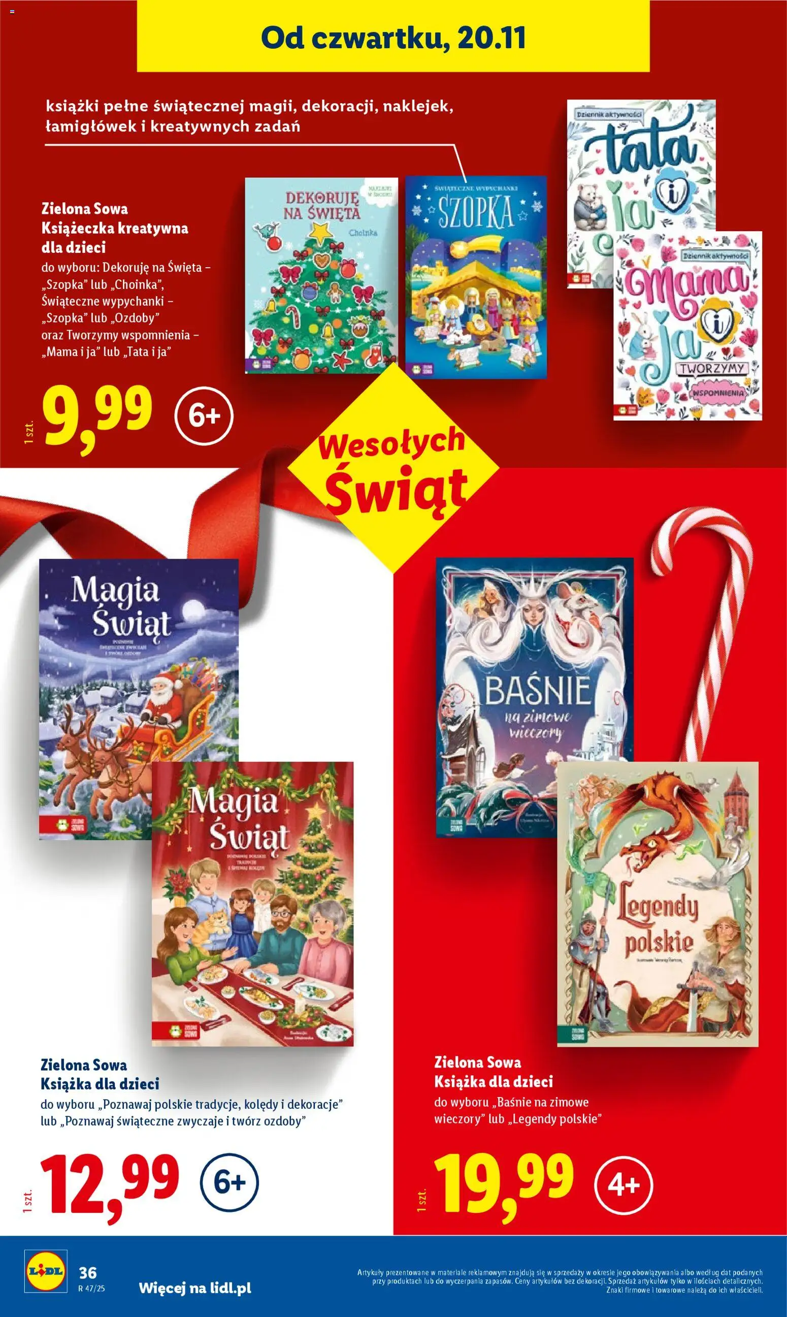 Lidl Katalog zabawek od 03.11.2025 | Strona: 36 | Produkty: Książki