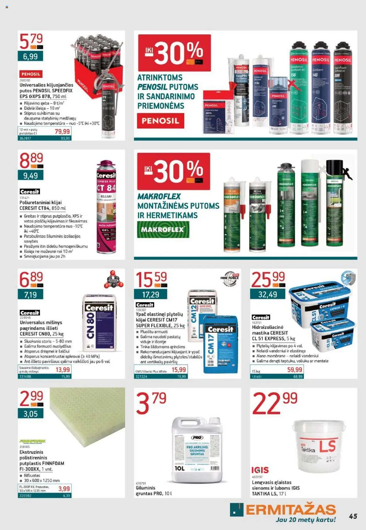 ERMITAŽAS leidinys│galioja nuo 02.06.2025 | Puslapis: 45