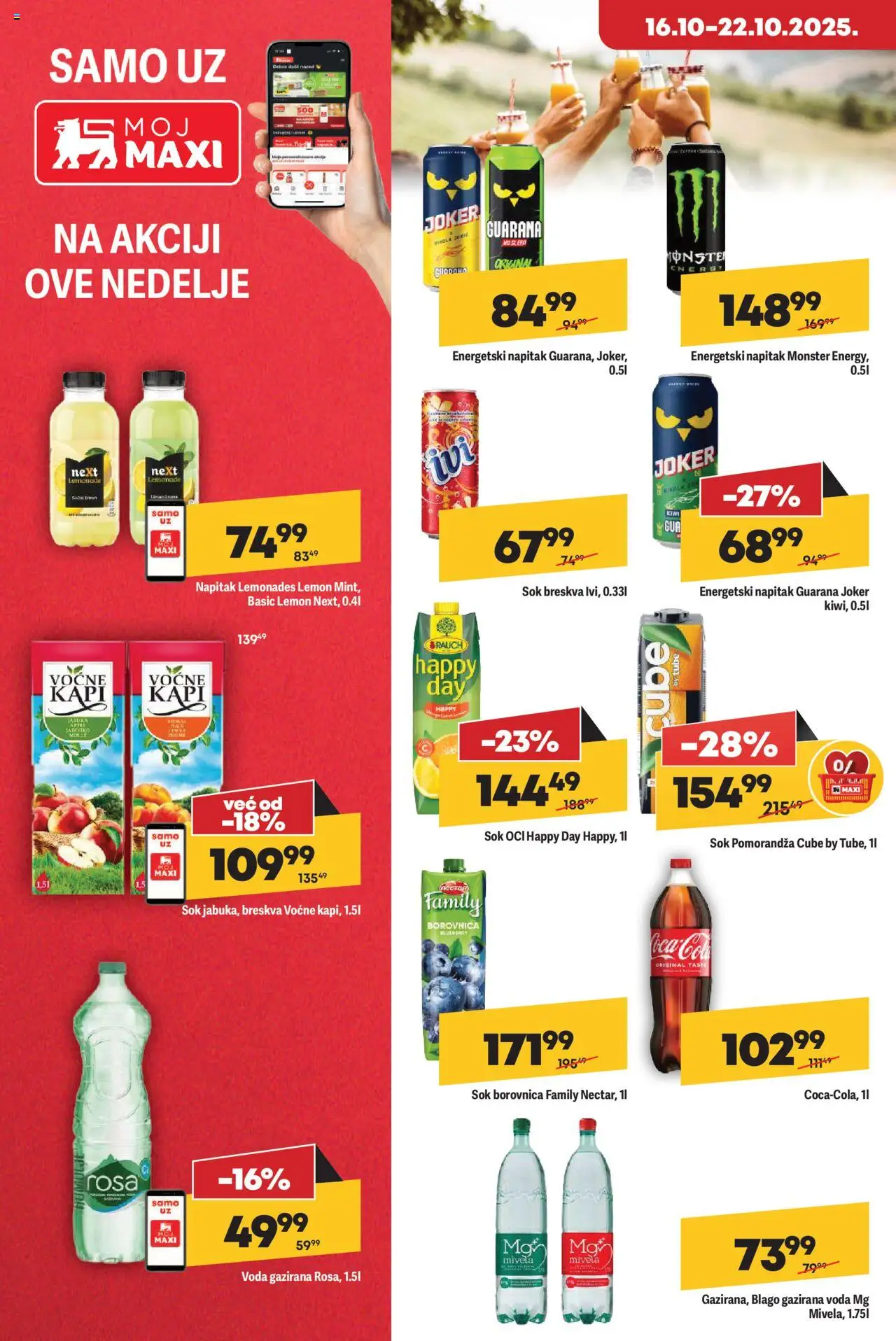 Maxi katalog - važi od 16.10.2025 | Strana: 20 | Proizvode: Borovnica, Voda, Sok, Breskva