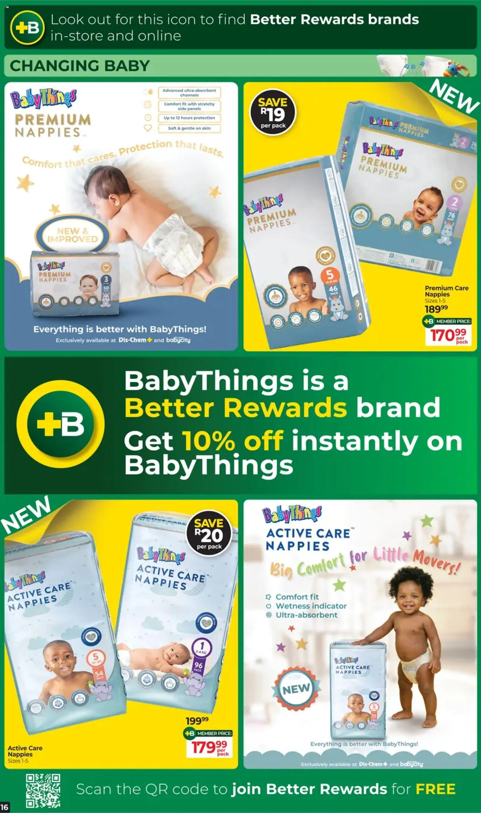 New Dis-Chem catalogue – valid from 13.01.2026 | Page: 16 | Products: Nappies