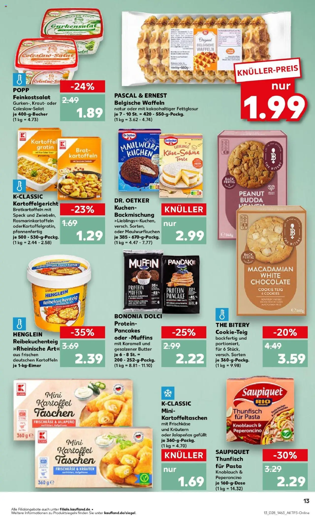 Kaufland prospekt Dossenheim	 - gültig ab dem 13.07.2025 | Seite: 28 | Produkte: Butter, Waffeln, Kraut, Kuchen
